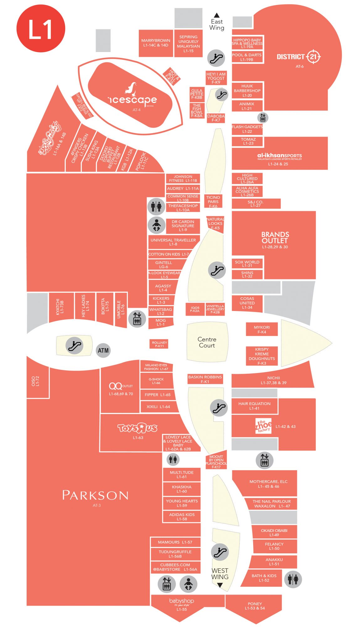 Mall Map Ioi City Mall Sdn Bhd