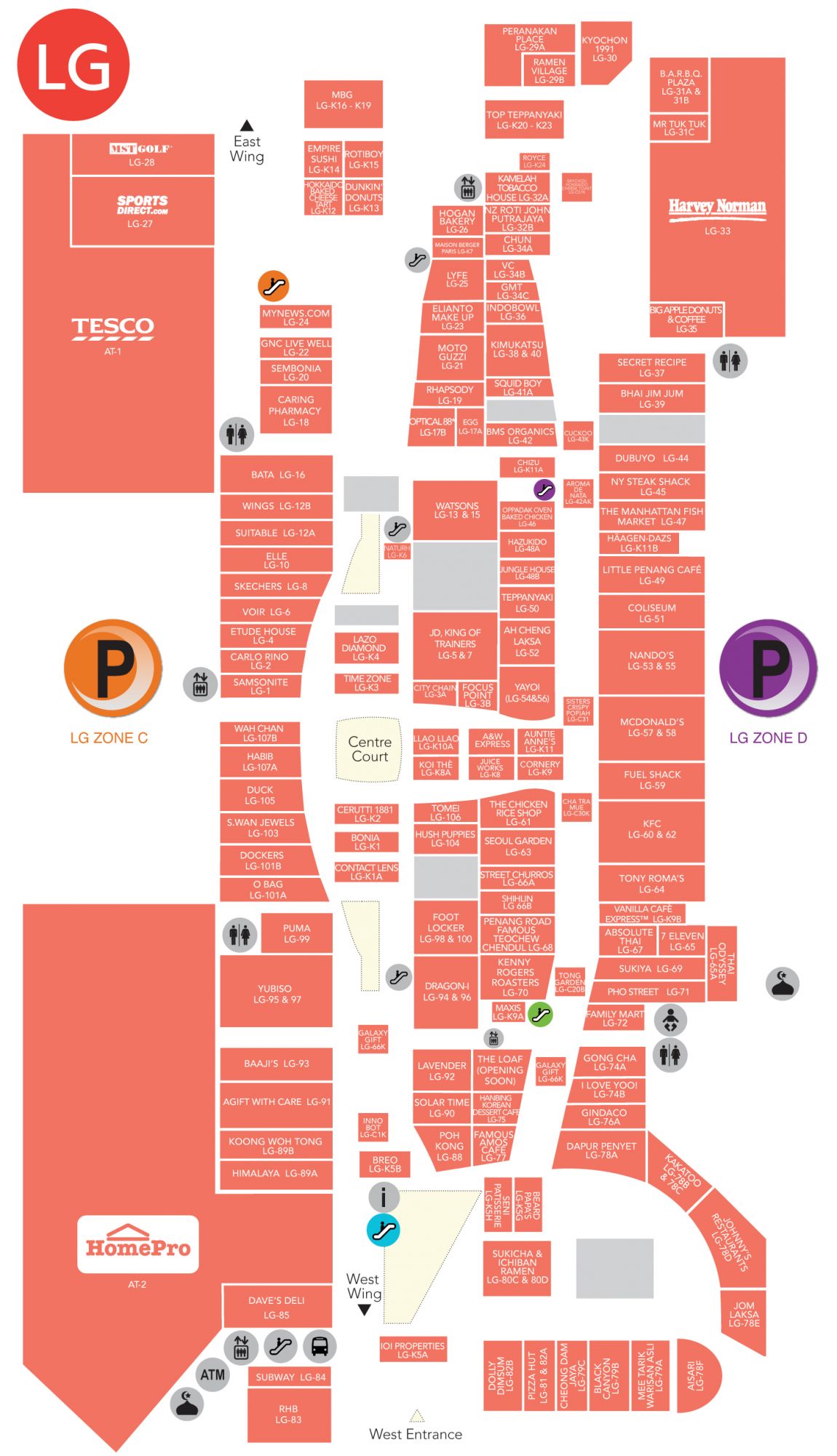 Mall Map Ioi City Mall Sdn Bhd