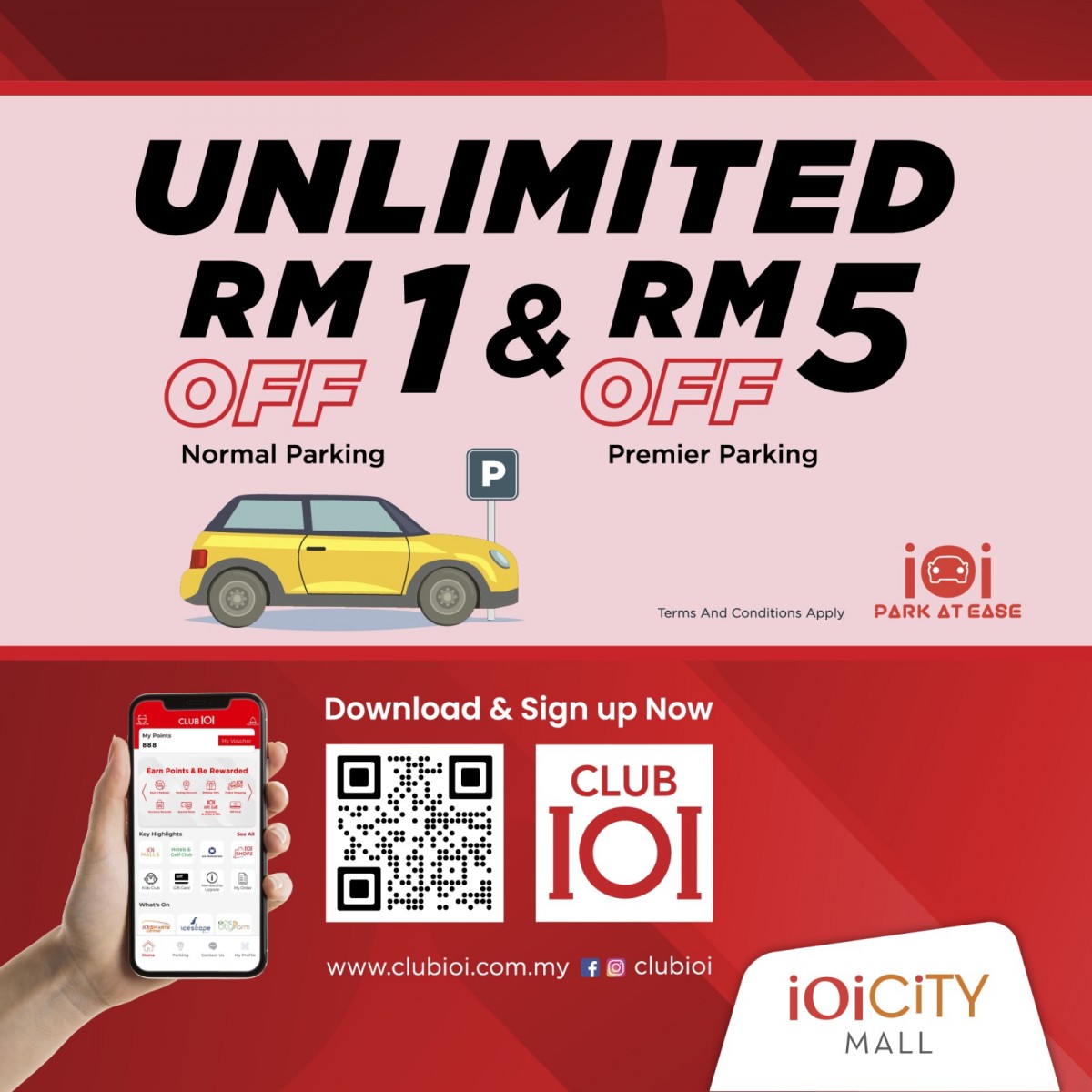 CLUB IOI Special Parking Rate